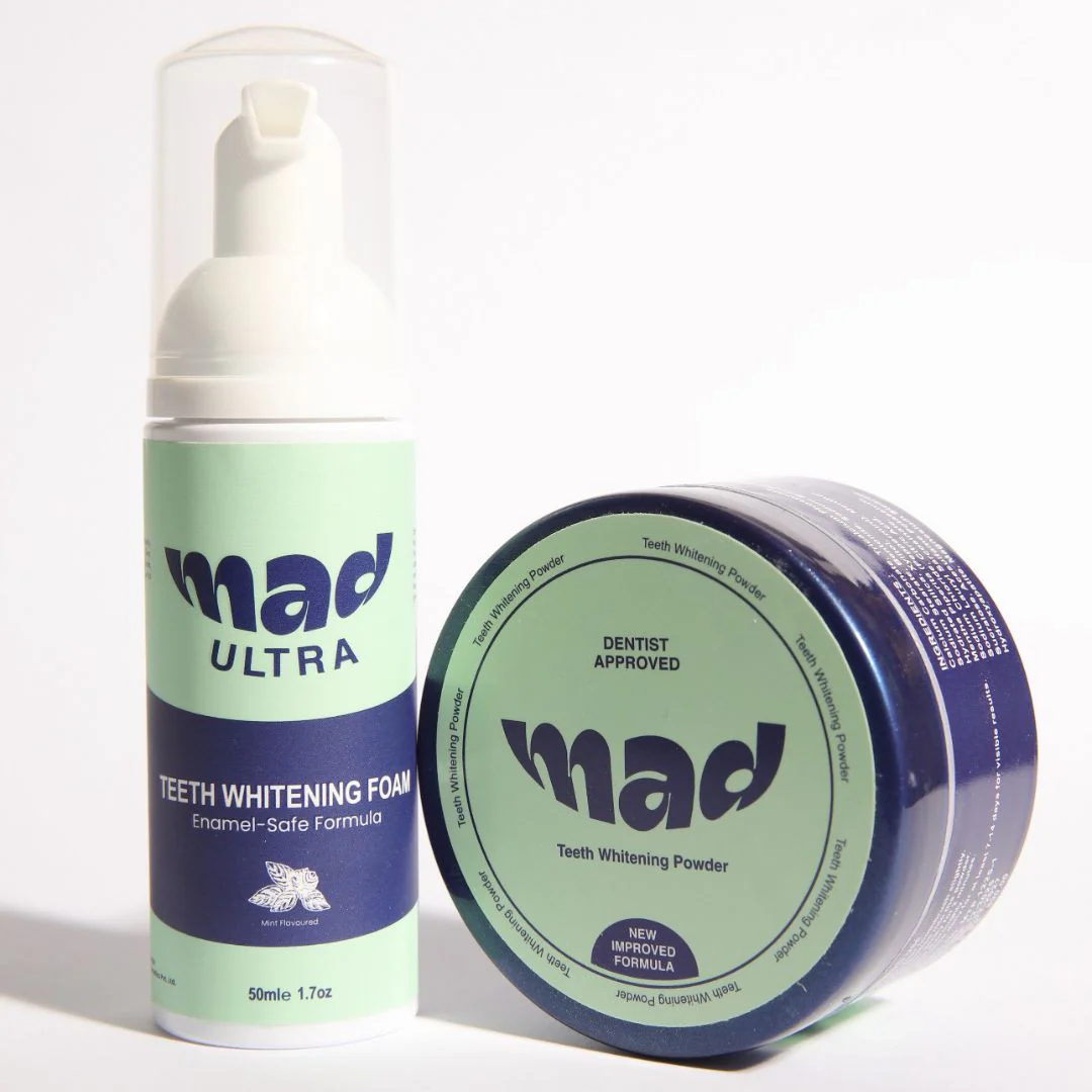 MAD Dental Pro White Strips + FREE MAD Teeth Whitening Foam AND MAD Teeth Whitening Powder (BEST SELLER)) - Image 4